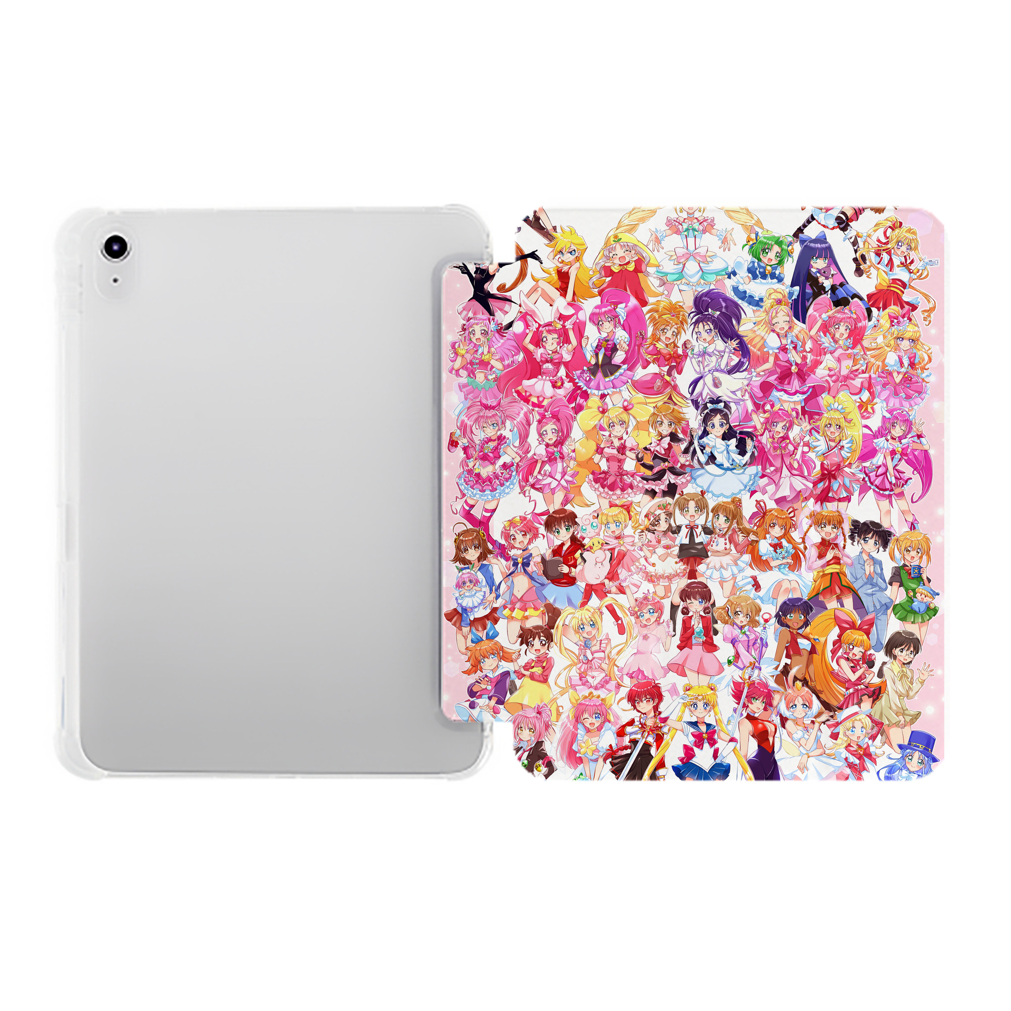 （画像用） 美少女戦士セーラームーン Sailor Moon IPad ケース ペン収納付き 三つ折りスタンド PUレザー×シリコン 対応機種9.5/10.5/10.9インチ